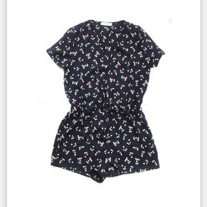 OVI romper size S cherry print navy